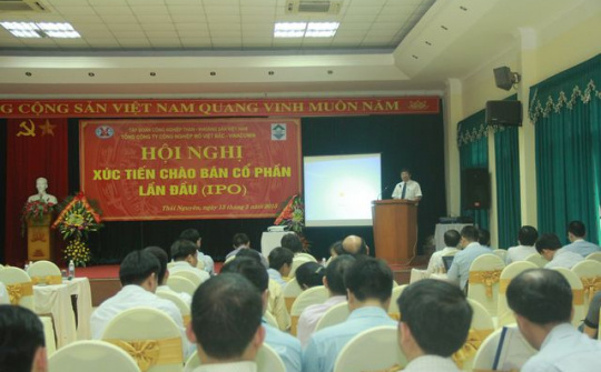 Tổng công ty Công nghiệp mỏ Việt Bắc (VVMI) xúc tiến chào bán cổ phiếu 