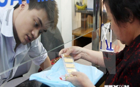 Giá vàng trong nước xuống mức thấp nhất kể từ đầu năm