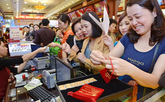Giá vàng SJC tăng nhẹ, thương hiệu Rồng Thăng Long lại đi ngang