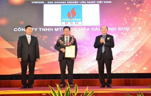 BSR vinh dự vào Top 6 doanh nghiệp xuất sắc nhất Việt Nam năm 2015