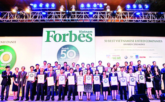 Forbes Vietnam names Vietnam’s top 50 listed firms