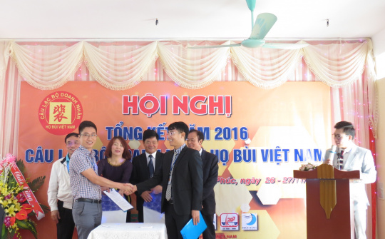Câu lạc bộ doanh nhân họ Bùi kết nối giao thương 