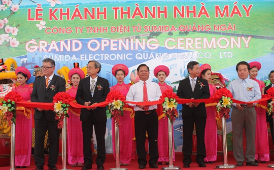 Opening a Japanese electronic manufacturing plant in Quang Ngai 