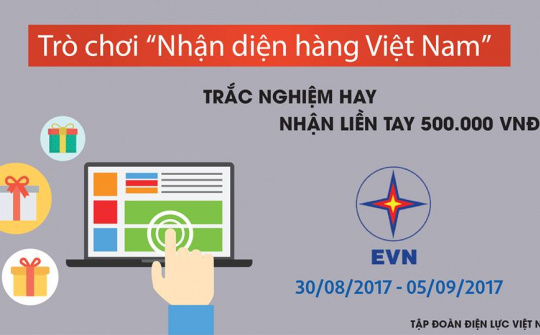 Khởi động Trò chơi Nhận diện hàng Việt Nam năm 2017 của Tập đoàn Điện lực Việt Nam