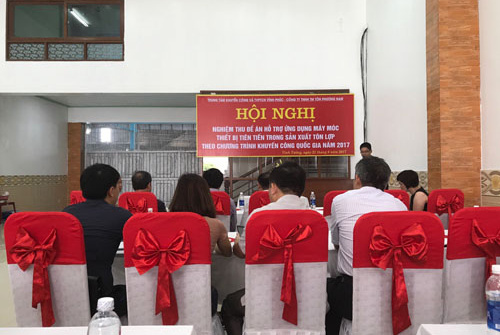 Khuyến công Vĩnh Phúc: Hỗ trợ ứng dụng máy móc thiết bị tiến tiến sản xuất tôn lợp 