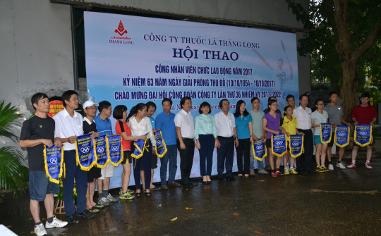 Công ty Thuốc lá Thăng Long: Hội thao Công nhân viên chức năm 2017