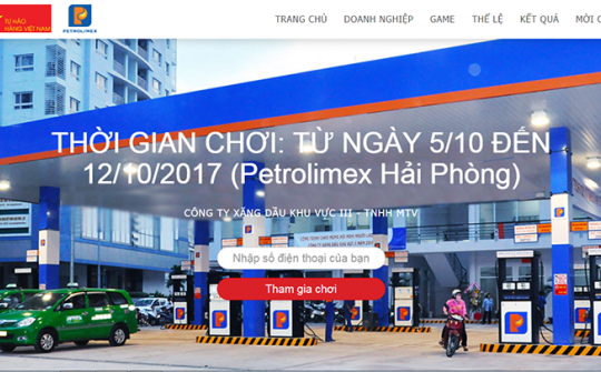 Khởi động Trò chơi Nhận diện hàng Việt Nam năm 2017 của Công ty Xăng dầu Khu vực III - TNHH MTV