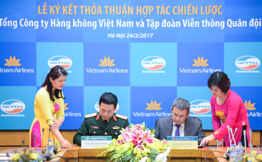 Viettel, Vietnam Airlines ink co-operation agreement 