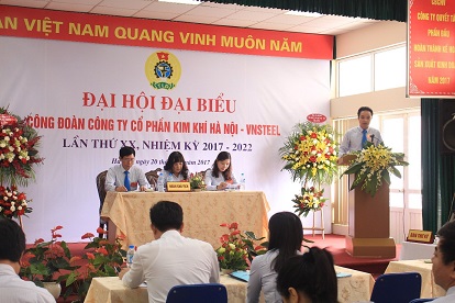 Công đoàn Công ty CP Kim khí Hà Nội – VNSTEEL tổ chức đại hội đại biểu lần thứ XX