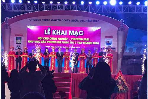 Khai mạc Hội chợ Công nghiệp – Thương mại khu vực Bắc Trung Bộ năm 2017 tại Thanh Hoá