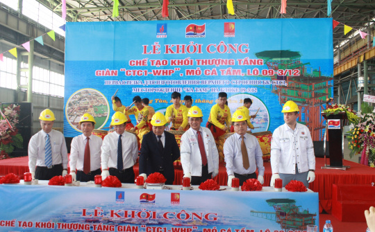 Hạng mục quan trọng nhất trong Dự án mỏ Cá Tầm được khởi công