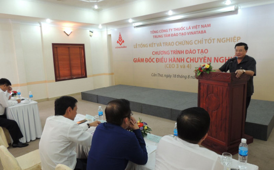 Vinataba hoàn thành 4 lớp "Giám đốc điều hành chuyên nghiệp"
