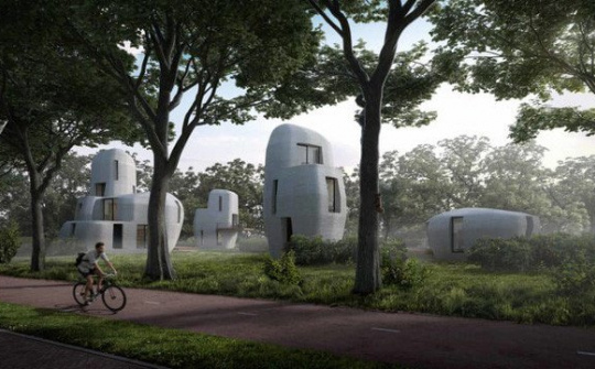 Những ngôi nhà được xây bằng kỹ thuật in 3D sẽ sớm thành hiện thực ở thành phố Eindhoven, Hà Lan.