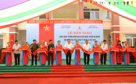 Trường mầm non xã Đào Ngạn - Một công trình an sinh ý nghĩa của Vinataba