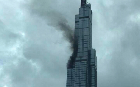 Cháy tòa nhà cao nhất Việt Nam - Landmark 81