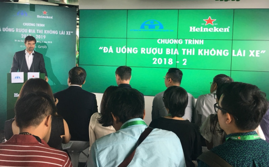 Heineken phát động chương trình “Đã uống rượu bia thì không lái xe”