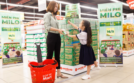 Hơn 2 triệu hộp sữa Milo miễn phí dành tặng trẻ trở lại trường sau nạn dịch Covid-19 vào ngày duy nhất 16/5