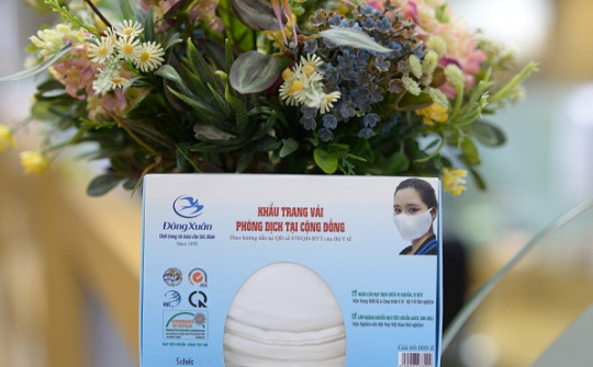 Vinatex chính thức tung ra thị trường khẩu trang vải kháng khuẩn kháng nước 3 lớp