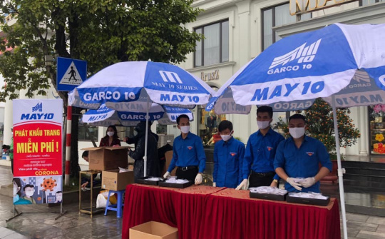 May 10 phát tặng miễn phí 50.000 khẩu trang trong 10 ngày liên tiếp