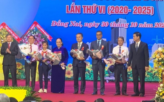 Vinh dự nhận bằng khen Đại hội Thi đua Yêu nước Đồng Nai lần VI