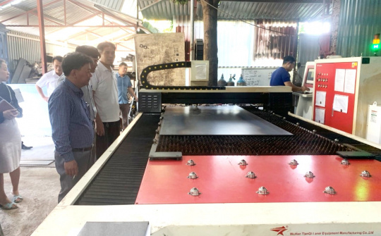 Vĩnh Phúc: Hỗ trợ kinh phí đầu tư máy móc thiết bị tiên tiến trong sản xuất gia công cơ khí tại Công ty CP sản xuất và thương mại Mendo