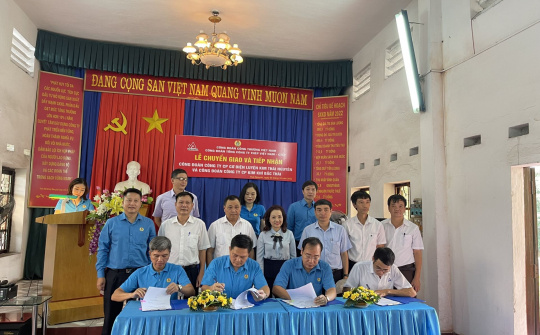 Công đoàn VNSTEEL chuyển giao thành công 4 CĐCS về Công đoàn Công Thương Việt Nam