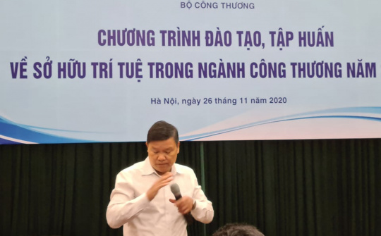 Khai mạc khóa đào tạo sở hữu trí tuệ thuộc lĩnh vực công thương