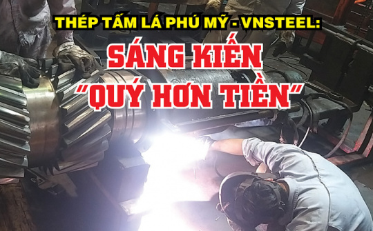 Thép Tấm lá Phú Mỹ - VNSTEEL: Sáng kiến “quý hơn tiền”