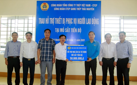 Mỏ sắt Tiến Bộ đã có nhà ăn ca tự chọn