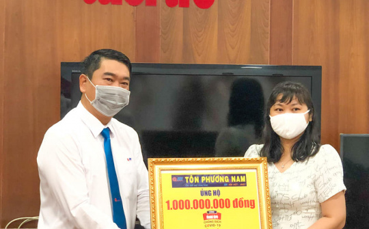 Tôn Phương Nam ủng hộ 1 tỷ đồng chống dịch Covid -19