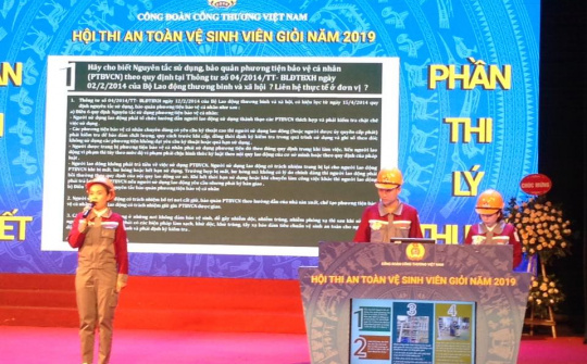 Công đoàn VNSTEEL: Giải Ba toàn đoàn, giải Nhì sơ cấp cứu trong Hội thi ATVSV giỏi ngành Công Thương 2019