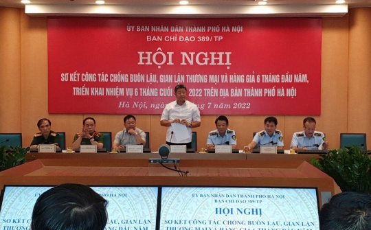 Ban Chỉ đạo 389 Hà Nội xử lý hành chính 9.428 vụ trong 6 tháng đầu năm