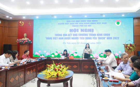 Hà Nội: Tôn vinh 213 sản phẩm, dịch vụ hàng Việt Nam được người tiêu dùng yêu thích năm 2022