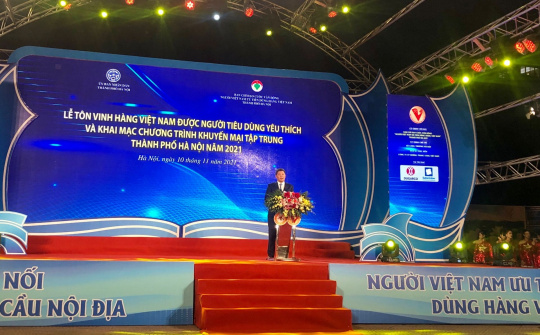 Chính thức khai mạc Lễ tôn vinh “Hàng Việt Nam được người tiêu dùng yêu thích" và "Chương trình khuyến mại tập trung thành phố Hà Nội năm 2021”