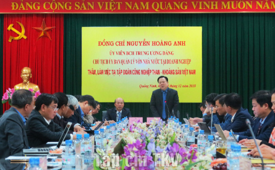 TKV đề nghị Ủy ban Quản lý vốn Nhà nước tại doanh nghiệp phối hợp tháo gỡ khó khăn, vướng mắc