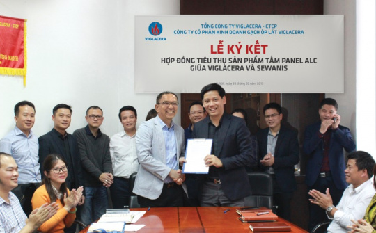 Viglacera ký kết hợp đồng trị giá hàng triệu USD xuất khẩu tấm  panel ALC qua Singapore