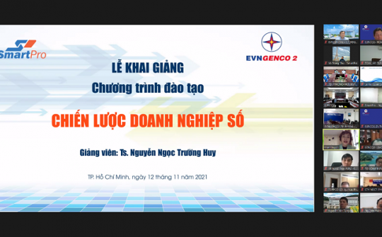EVNGENCO2 tiếp tục tổ chức khoá đào tạo hướng tới xây dựng “doanh nghiệp số”
