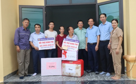 Than Hà Tu: Trao "Mái ấm công đoàn" cho gia đình chính sách