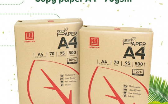 Giấy in Copy Paper Hồng Hà: Sản phẩm mới theo hướng tiêu dùng xanh