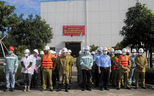 Diễn tập PCTT & TKCN, Nhiệt điện Hải phòng nâng cao nhận thức, ý thức trách nhiệm, chủ động sẵn sàng ứng phó