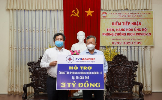 EVNGENCO2 tiếp tục ủng hộ 03 tỷ đồng cho công tác phòng, chống dịch COVID-19