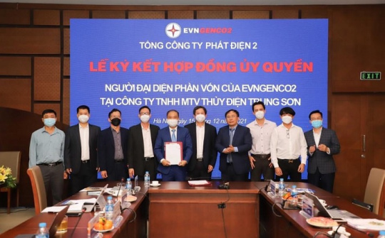 EVNGENCO2 ký kết hợp đồng ủy quyền Người đại diện phần vốn tại các công ty con