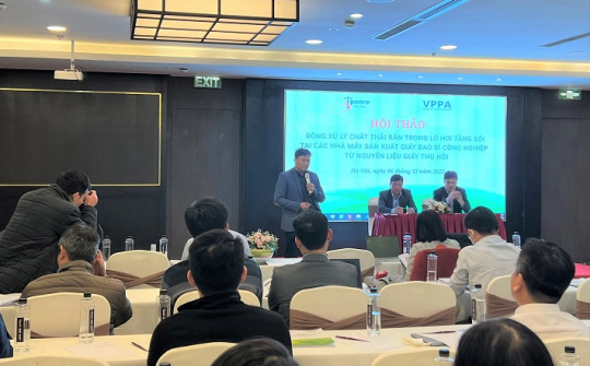 Hiệu quả kép từ đồng xứ lý chất thải rắn trong lò hơi tầng sôi tại các nhà máy sản xuất giấy bao bì công nghiệp