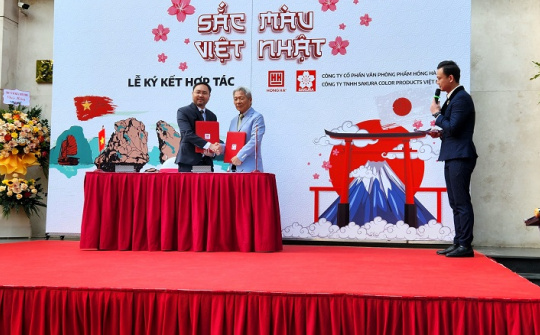 Văn phòng phẩm Hồng Hà hợp tác phân phối độc quyền sản phẩm Sakura Color.