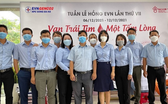 Thủy điện Sông Ba Hạ hưởng ứng “Tuần lễ hồng EVN, sẻ chia cùng cộng đồng