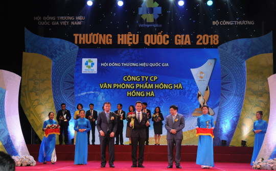 Văn phòng phẩm Hồng Hà, lần thứ 4 liên tiếp đạt Thương hiệu Quốc gia