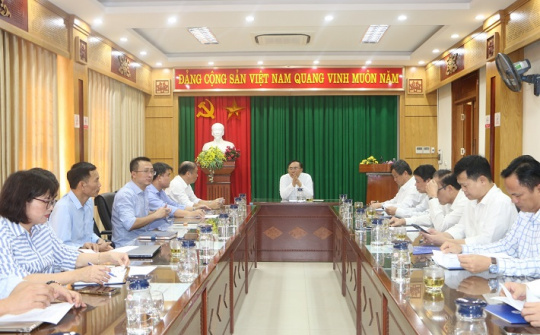 Lãnh đạo EVNGENCO2 làm việc với Thủy điện Trung Sơn nhằm thực hiện tốt kế hoạch năm 2023