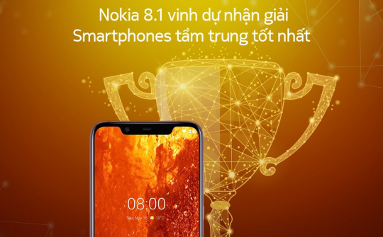 Nokia 8.1 thắng giải “Best Mid-ranger of 2018” do người tiêu dùng bình chọn trên GSMArena