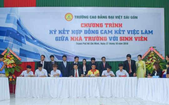 Trường Cao đẳng Đại Việt Sài Gòn: Cam kết tạo việc làm cho sinh viên