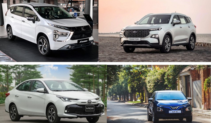Những mẫu xe bán chạy nhất các phân khúc tại Việt Nam tháng 5/2025